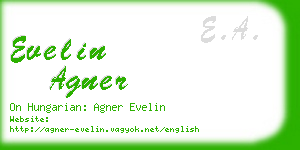 evelin agner business card